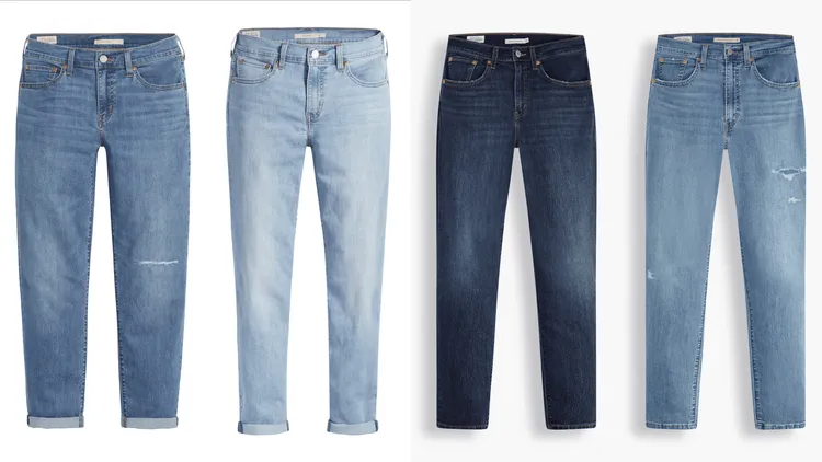 女款COOL Boyfriend中腰丹寧褲，各4390元。品牌提供