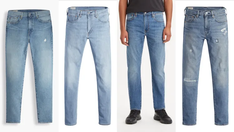男款COOL 512修身錐形窄管丹寧褲，各4390至5690元。品牌提供