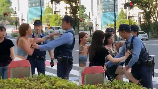 暴力4女新宿襲警超兇悍　幹譙「X你媽」洩底！日網轟：立即驅逐出境