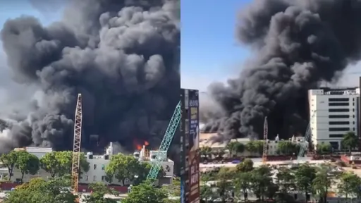 高雄楠梓加工區電子廠爆炸 驚人影片曝光!出動55消防車搶救