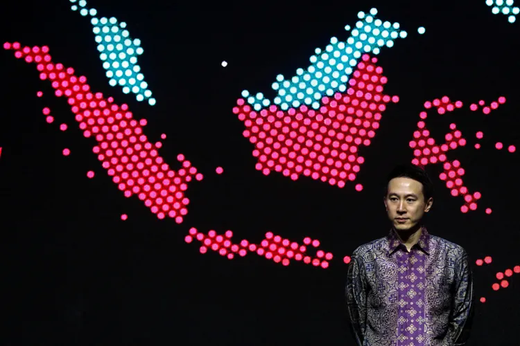 TikTok執行長周受資，今年6月在印尼雅加達出席會議。路透社