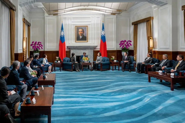 蔡英文希望持續推進台日關係。總統府提供