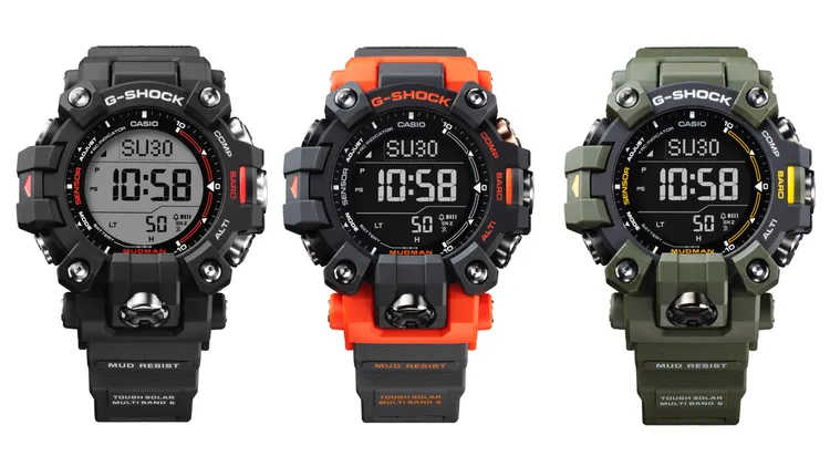 MUDMAN系列推出全新GW-9500腕錶，各1萬2000元。品牌提供