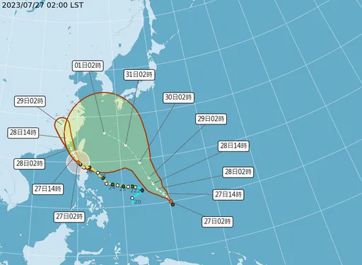 杜蘇芮今威脅最大!吳德榮:致災性降雨襲東部 「卡努颱風」今晚將生成