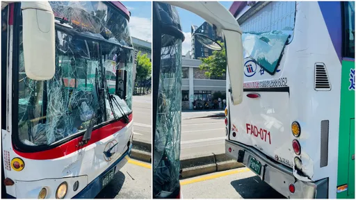 北市4輛公車撞成一團!國光客運駕駛疑恍神 6人傷