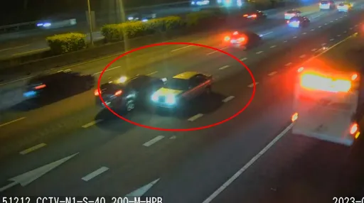 最狂阿伯！國道逆向1公里撞3車嚇死人　吞3.6萬罰單還有刑責