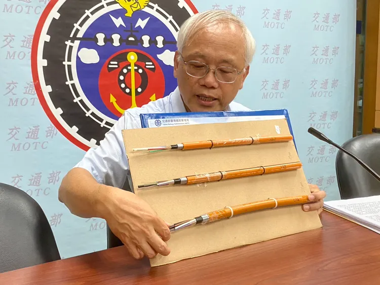 光纖電纜。陳怡文攝