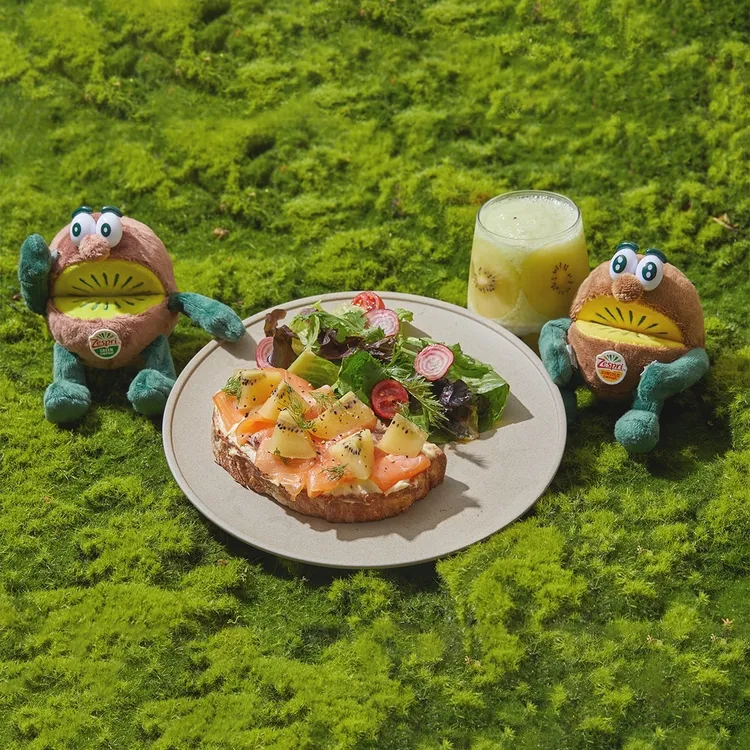 Zespri x 貳樓聯名餐點-無敵金果 Ft. 營養開放三明治。Zespri提供