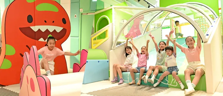 二樓設有孩童探險遊樂區。館方提供