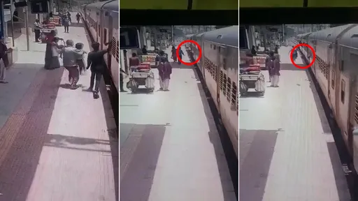 驚悚影片|爸爸抱5歲女「硬登行駛火車」 倒摔墜軌父女都被輾死