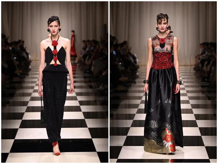 GIORGIO ARMANI2023/24秋冬高級訂製服。品牌提供