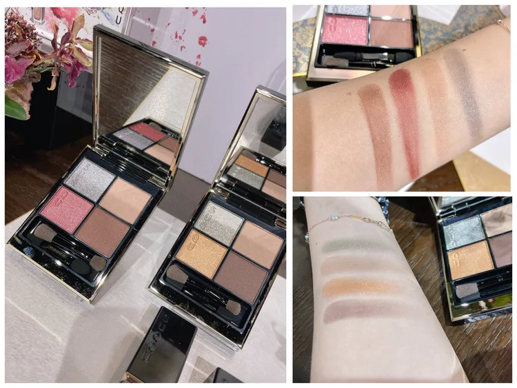 晶采盈緻眼彩盤#127（右上）、 #128（右下），各2600元。品牌提供