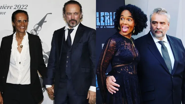 Iman Perez出身演藝世家，她的演員母親Karine Silla（左圖左，翻攝vincentperezofficial），是名導盧貝松妻子Virginie Besson-Silla（右圖左，翻攝luc_besson_official IG）的親姊。