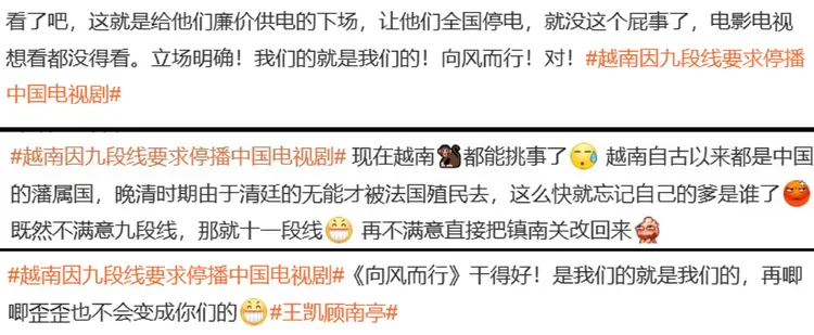 中國網友開酸越南。翻攝微博