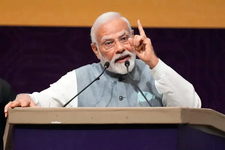 莫迪政府試圖吸引資金，將印度打造成晶片製造中心。美聯社