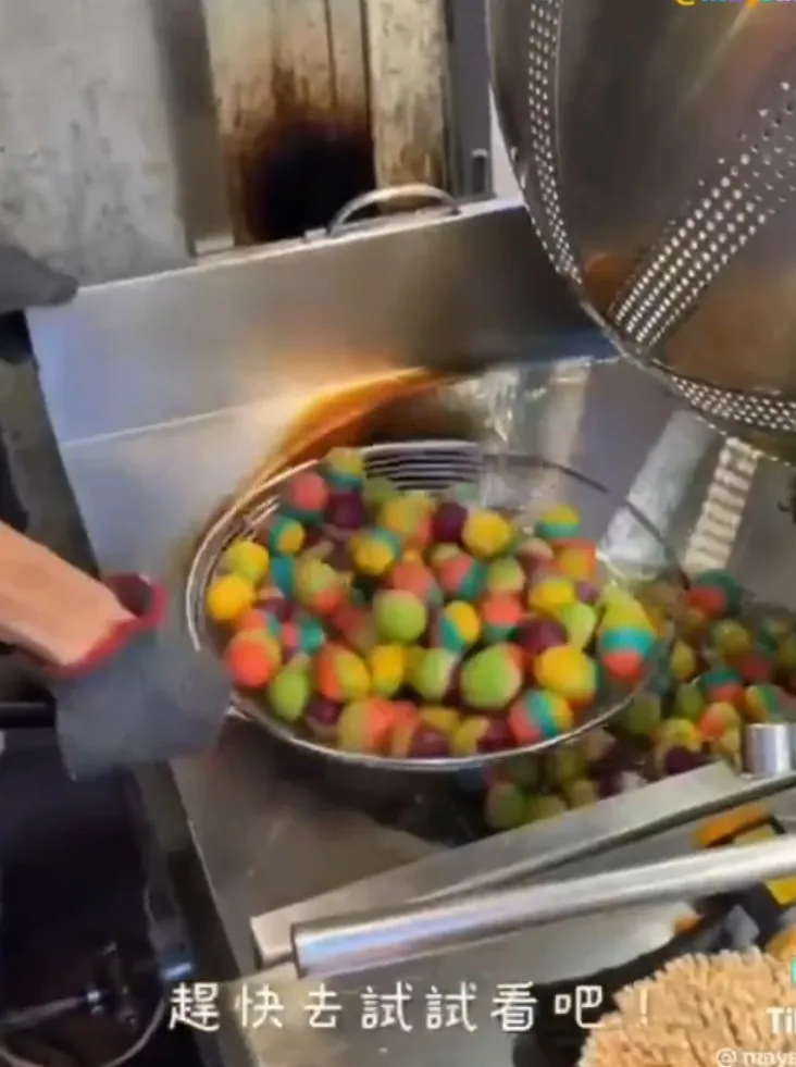 繽紛地瓜球，造型超吸睛。TikTok@maysun_boy 提供