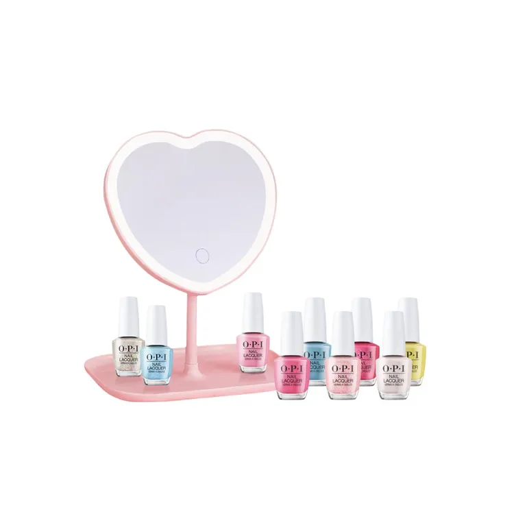 任選9入聯名指彩或包色贈送亮亮愛心鏡。品牌提供