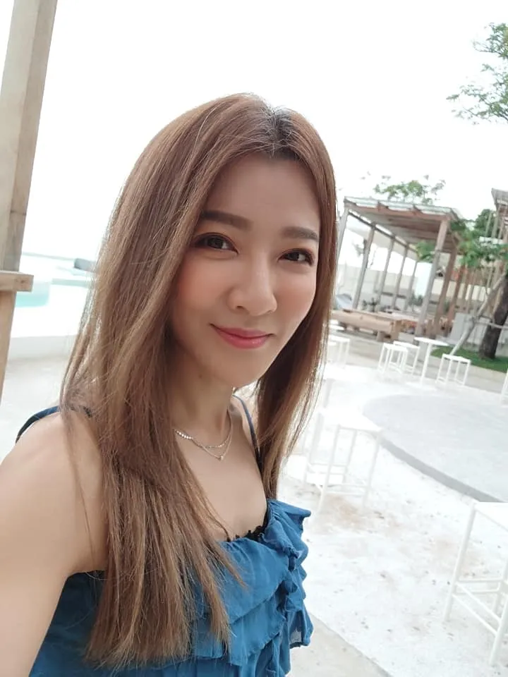 曾雅蘭淡妝，沒有睫毛沒有鼻影。翻攝自曾雅蘭臉書