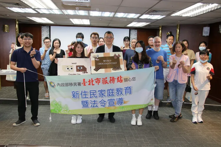 泰國的新住民趙月蓉分享來台小故事。移民署提供