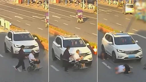 她推輪椅橫越馬路「加速給車撞？」　駕駛全責讓眾人開罵