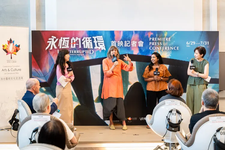 《永恆的循環》導演娜蒂（Nettie Wild） 與技術總監凱密拉（Kimira Reddy）。文化局提供