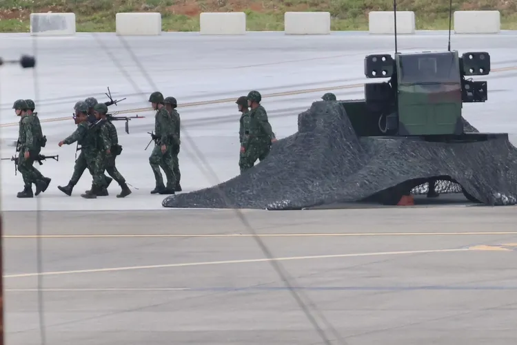 漢光演習今在桃機操演。林林攝