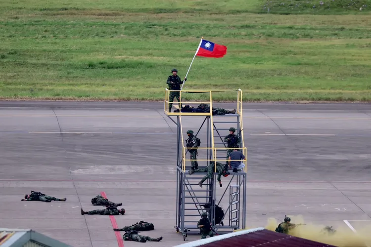 最終我國成功守下桃園機場。林林攝