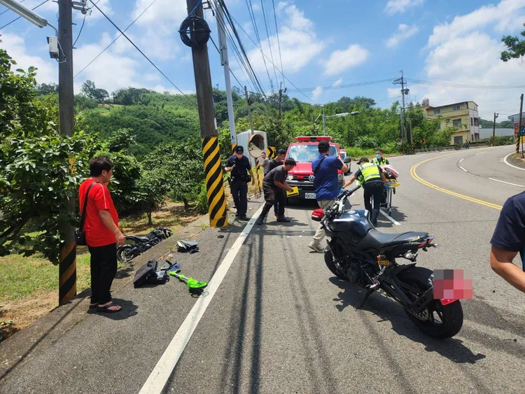 這起事故造成3名重機騎士1死2傷。民眾提供