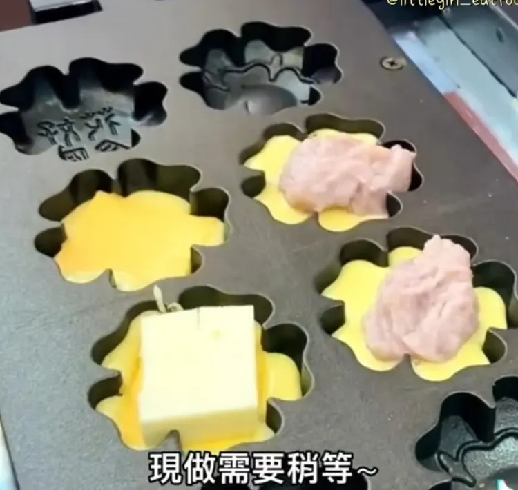 有點饞雞蛋糕外皮酥脆，份量不馬虎。TikTok：littlegirl_eatfood / IG：littlegirl_eatfood 提供