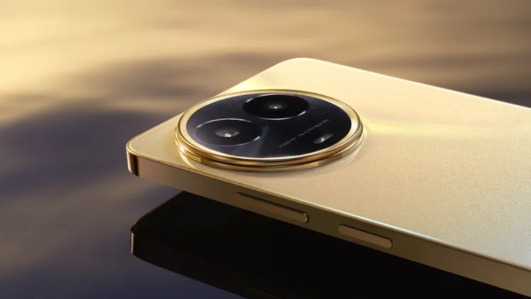 realme 11 5G背蓋上的「閃耀光環」設計採用精品腕錶工藝。realme提供