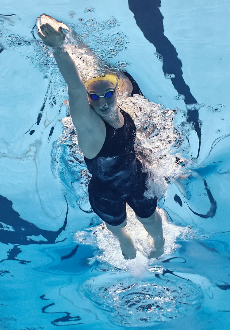 歐凱勒根水中英姿。路透社