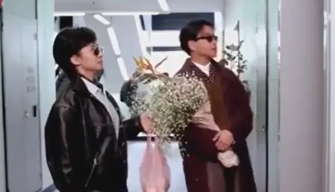 張國榮和毛舜筠在《家有囍事》中是歡喜冤家。翻攝自網路