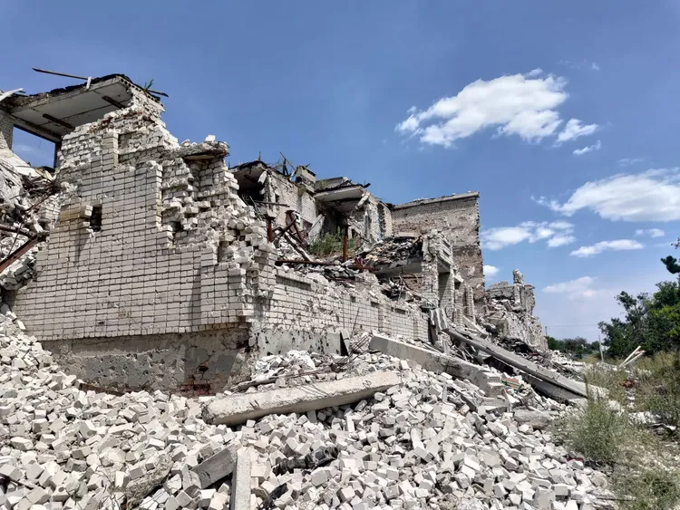 烏克蘭戰區一景。取自林秉宥臉書