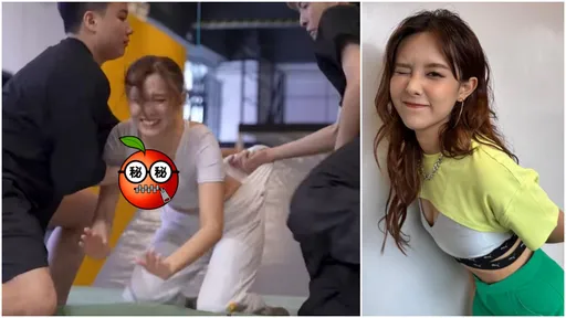 靚女上節目遭「摸胸」險走光 觀眾全怒了!罵爆電視台