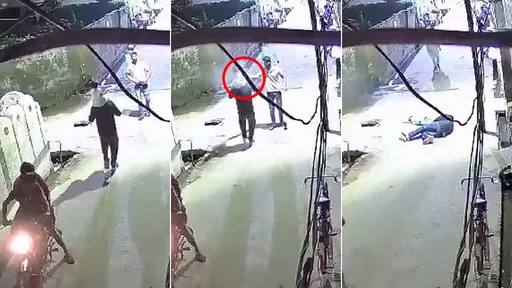 驚悚影片｜他肩扛1歲女兒散步回家　殺手突近距轟頭「父女都倒地」