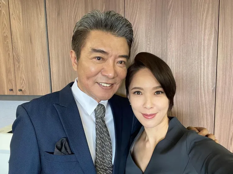 張佩華（左）拍《最佳利益2》只認識天心。翻攝天心IG