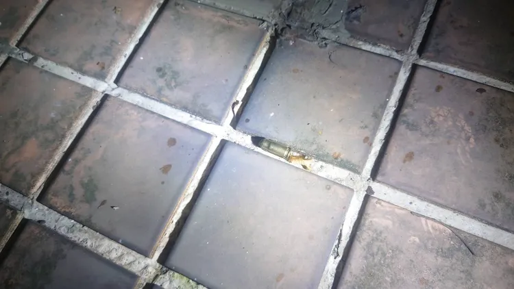 陳男疑似將子彈丟往住家外。翻攝照片