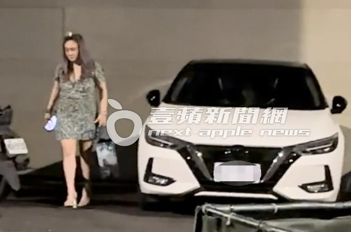 凌晨1點多，陳致遠老婆林秀琴獨自步出地下室，搖搖晃晃走到一旁車上拿東西。特勤中心攝