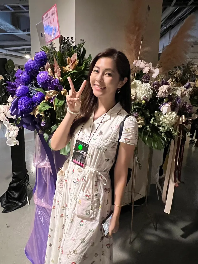 Selina的妹妹任容萱開演前受訪。