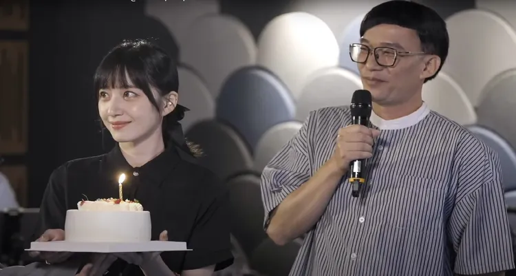 葉秉桓今過生日，MV女主角謝翔雅（左）昨驚喜現身，為他祝賀。首符娛樂提供