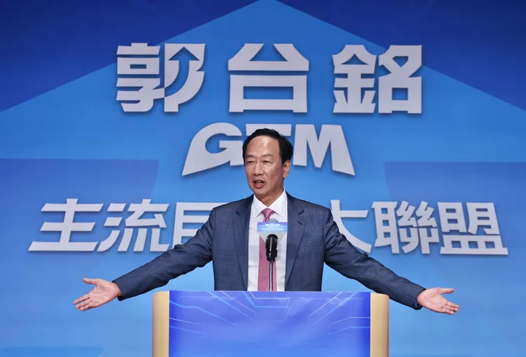 郭台銘是史上首位CEO也是最有錢的總統參選人。林林攝