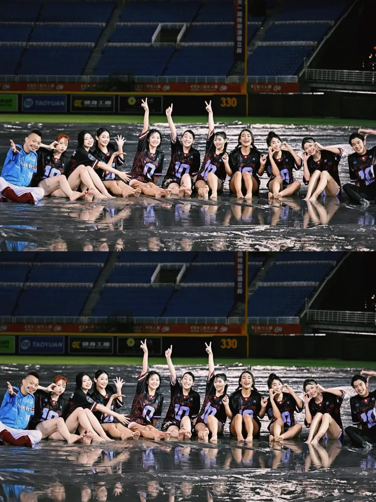 樂天眾女神們也玩開了。取自籃籃臉書