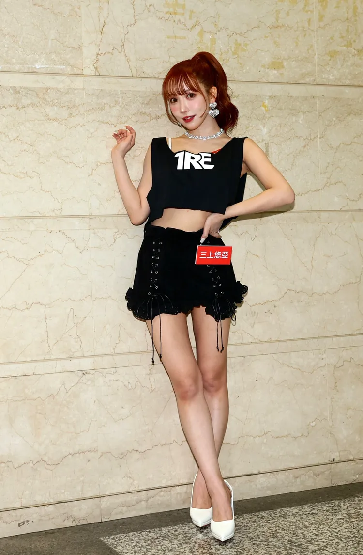 三上悠亞瘦了8公斤，自豪hold住G奶。彭欣偉攝