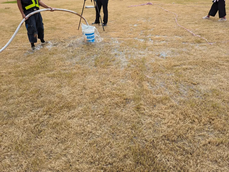 場勘測試。新竹市府提供