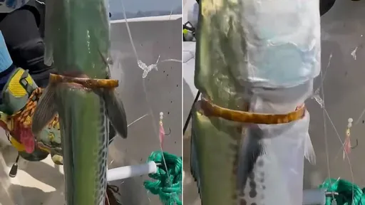 海釣驚見這條魚「佩戴人類金手鐲」　因禍得福！牠自備贖金真獲放生了