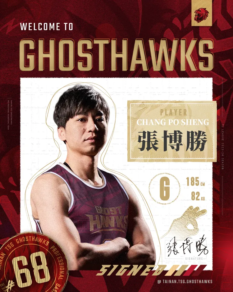 張博勝加入獵鷹。獵鷹