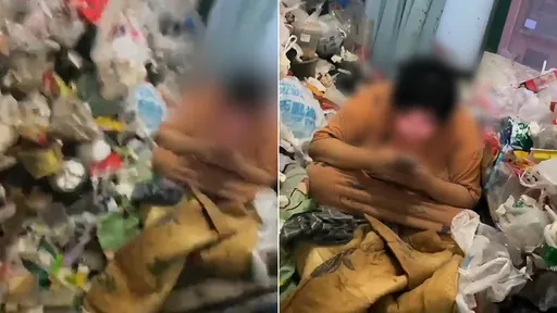 誇張!女房客坐垃圾山滑手機 這一幕讓房東變臉「真給我氣懵了」