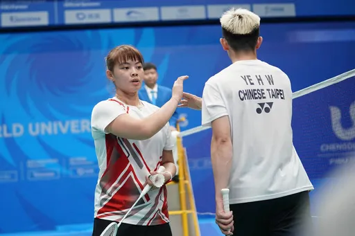 爽啦!中華隊世大運羽球2組混雙都打進決賽 確定「金包銀」