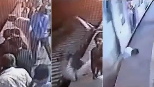 驚悚影片|老公為妻出頭「一掌KO男乘客墜軌」 眾人目睹他被火車輾死