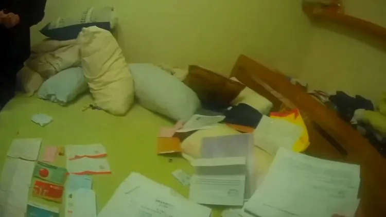 新竹水房現場證物。翻攝畫面